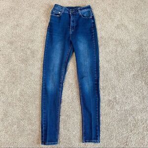 Uwj High Waist Classic Skinny Blue Jeans 5/6